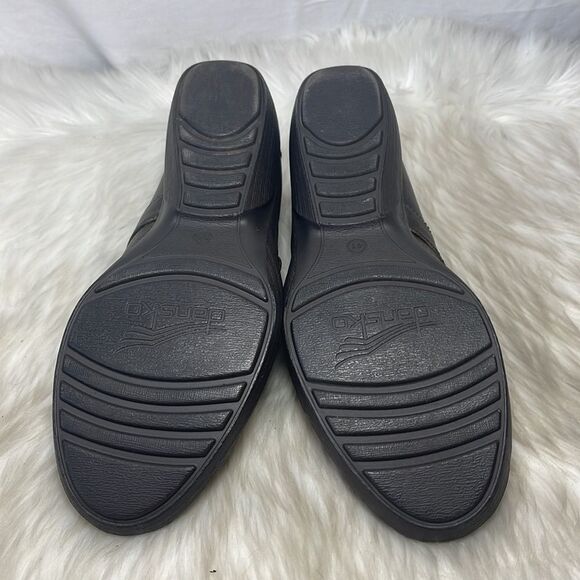 Dansko Adele Brown Leather Mary Jane Wedge Heels Sz 41/10.5-11 - Picture 6 of 8